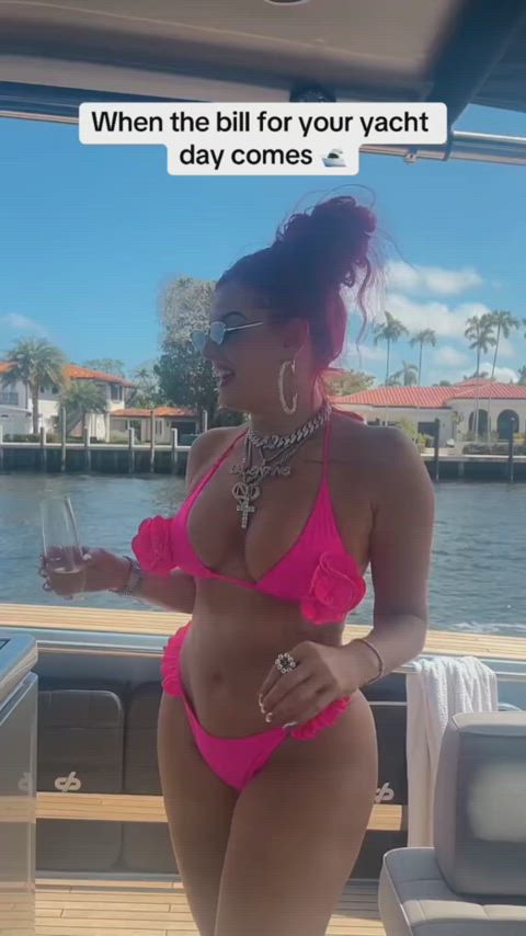 big tits bikini boat celebrity cleavage redhead tiktok bigtits bikinis celebs redheads