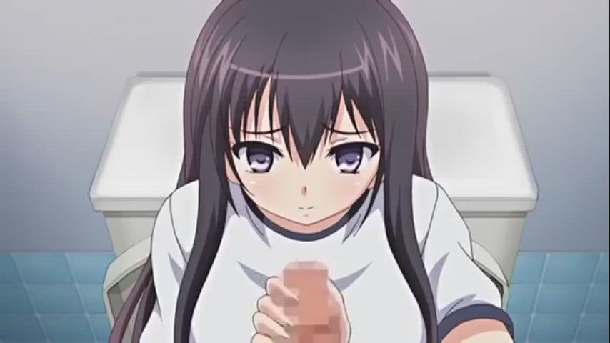 Anime Blowjob Cum In Mouth Titty Drop Toilet clip