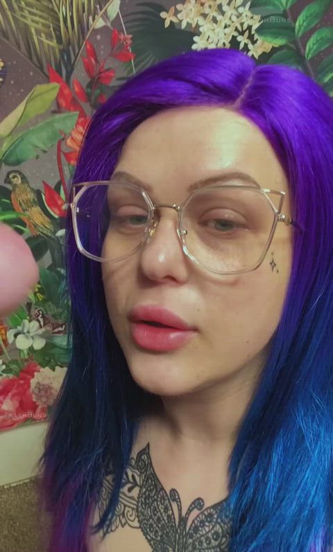 cum cum in mouth cumshot emo facial glasses goth cumslut clip