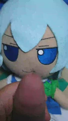 Cumming on Cirno fumo (not mine)