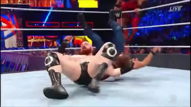 Seth Rollins and Dean Ambrose - Superplex and Frog Splash Combo