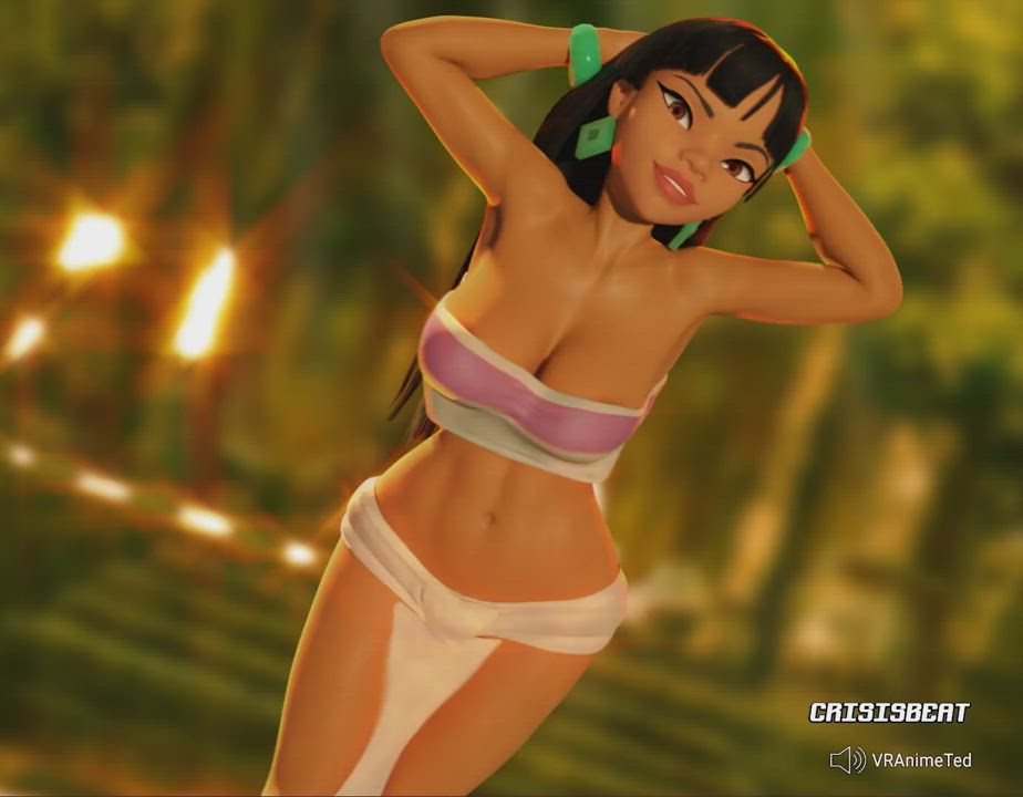 Animation Bouncing Tits Dancing See Through Clothing clip