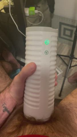 edging fleshlight gay hairy cock jerk off masturbating office tattoo toys clip