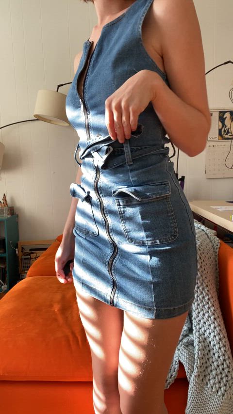 Am I still cute without the denim dress?