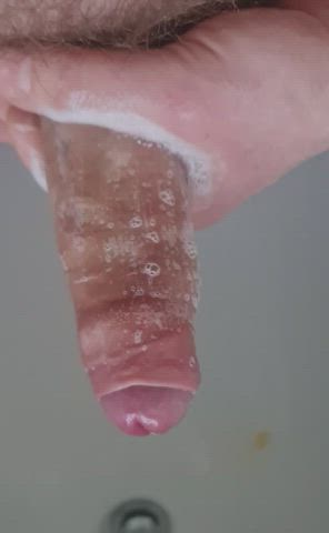 Big Dick Masturbating Shower clip