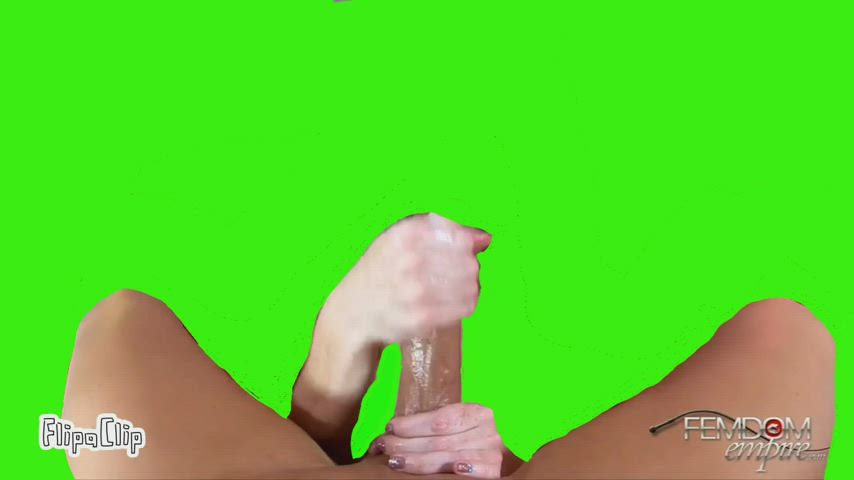 bbw cum handjob hands free jerk off massage masturbating clip