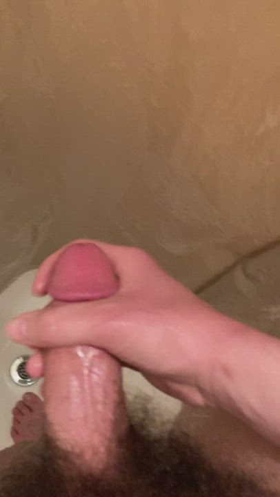 Wet masturbation after a hot, steamy shower