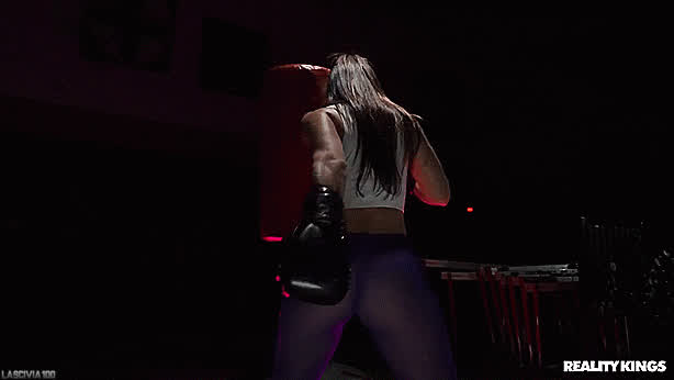 Ass Bubble Butt Fitness Gym Kelsi Monroe Latina Tights Workout Yoga Pants clip