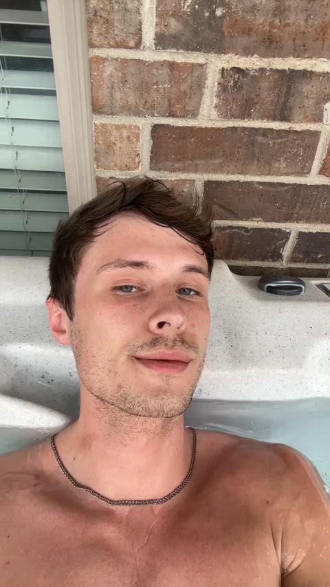 abs gay hot tub onlyfans public tease flexing clip