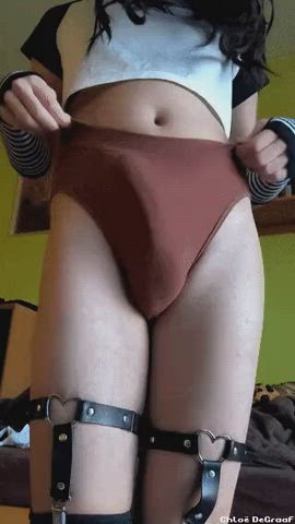 girl dick t-girl tease trans clip