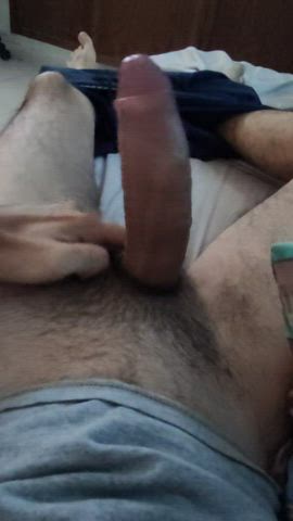 I play with my cock when I'm bored, bet you don't have anything to play with