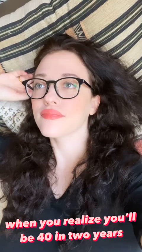 celebrity glasses kat dennings clip