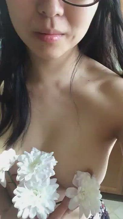 Amateur Asian Big Tits Boobs Cam Camgirl Close Up Curvy Cute Erect Nipples Glasses