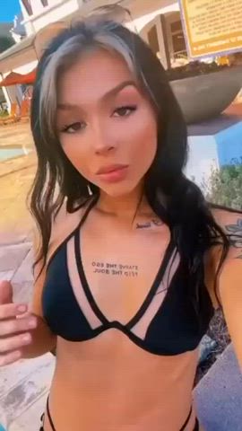 bikini cute fit petite tight wrestling clip