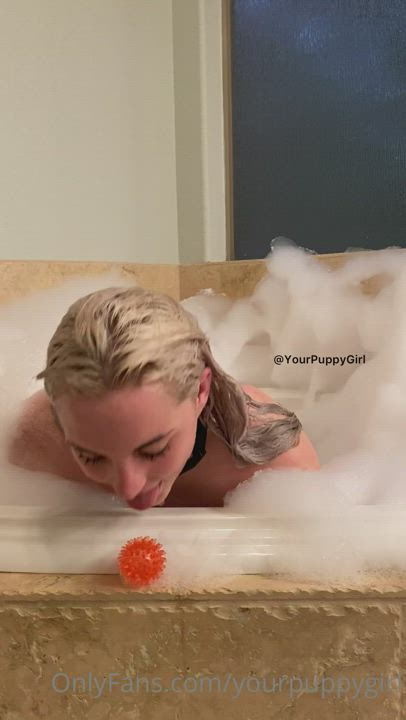 bath bathroom onlyfans puppy clip