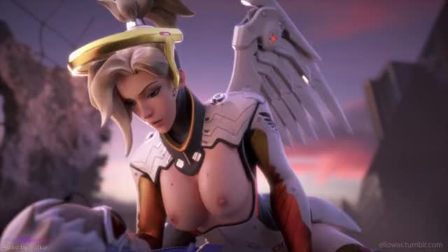 Mercy Climax from riding Soldier 76