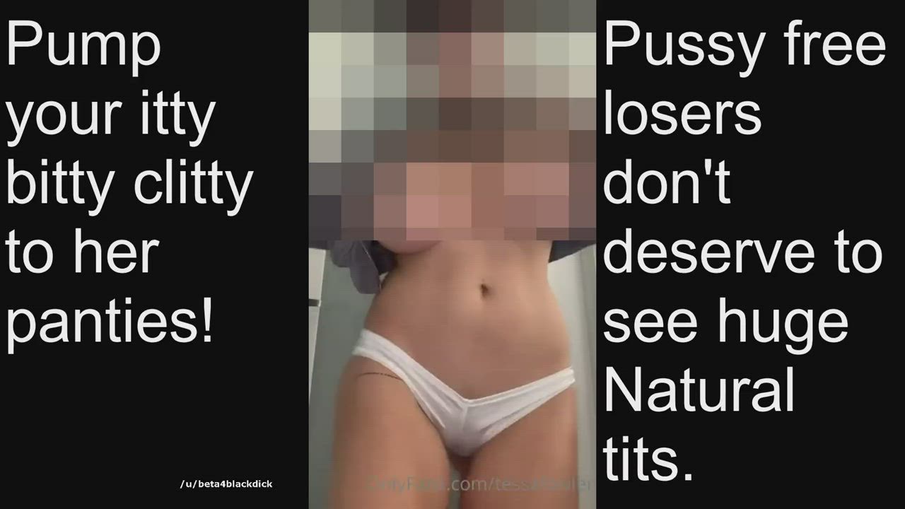 Pussy free losers don't deserve to see huge natural tits.