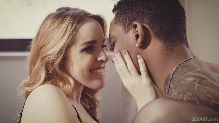 Amarna Miller Blowjob Doggystyle Interracial Kissing Passionate Redhead clip