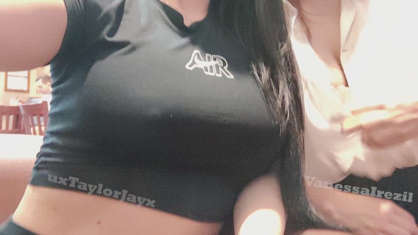 My friend had never done flashing before and after telling her how horny it gets