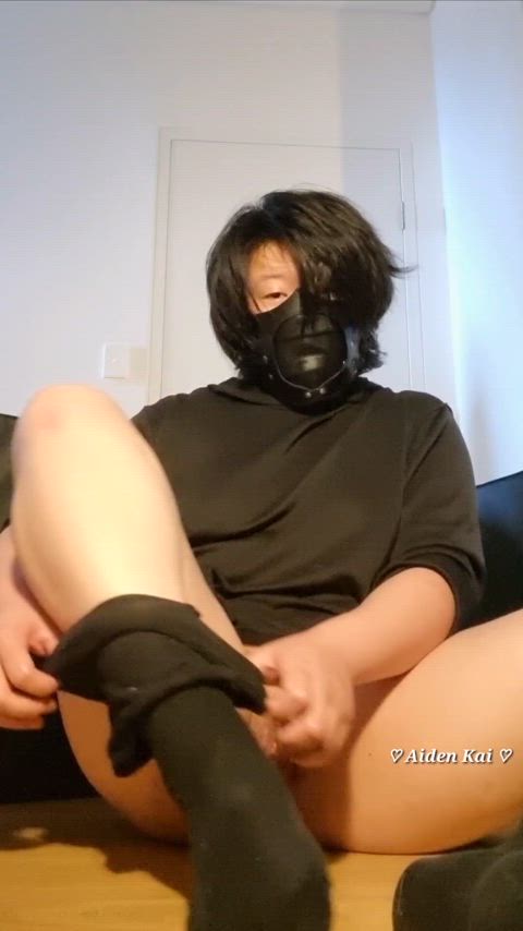 boy pussy knee high socks mask pussy pussy lips shaved pussy tik-tok clip