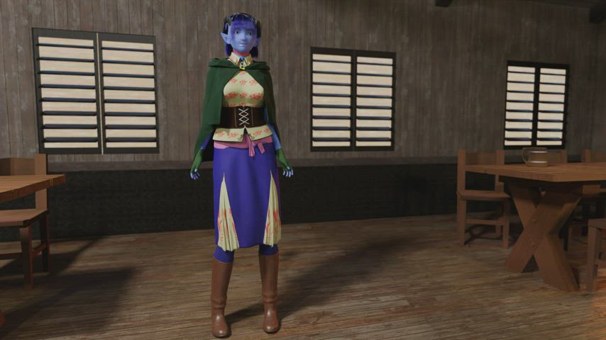 [Jester] casts thaumaturgy at a higher level (by me, swagmanfred, in blender)