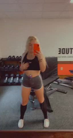 blonde gym toys clip