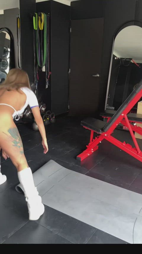 ass big ass big tits brunette doggystyle gym gymnast latina onlyfans pussy clip