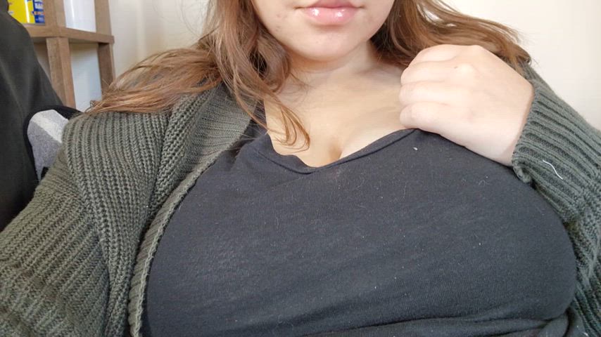 My pregnancy tits are so much more sensitive!