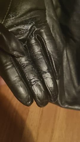 creamy leather wet pussy clip