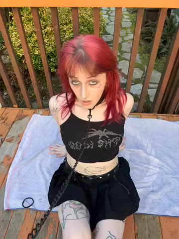 pov: ur slutty little pet begs to be let back inside! she’ll so be well-behaved