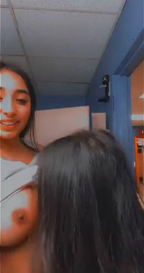 [r/breastsucking] Latina besties sucking tits