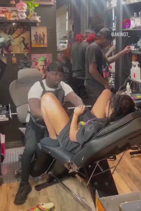 Being tattooed down there triggers her to Squirt all over the guy