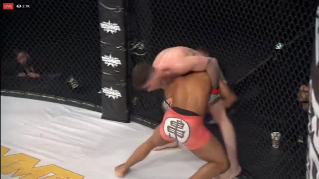 Taylor with a come from behind choke victory at BAMMA... Also he grinding on a ladies
