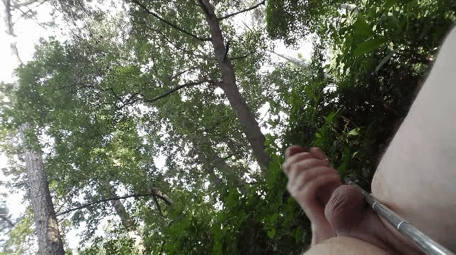 Cumshot Femboy Outdoor clip