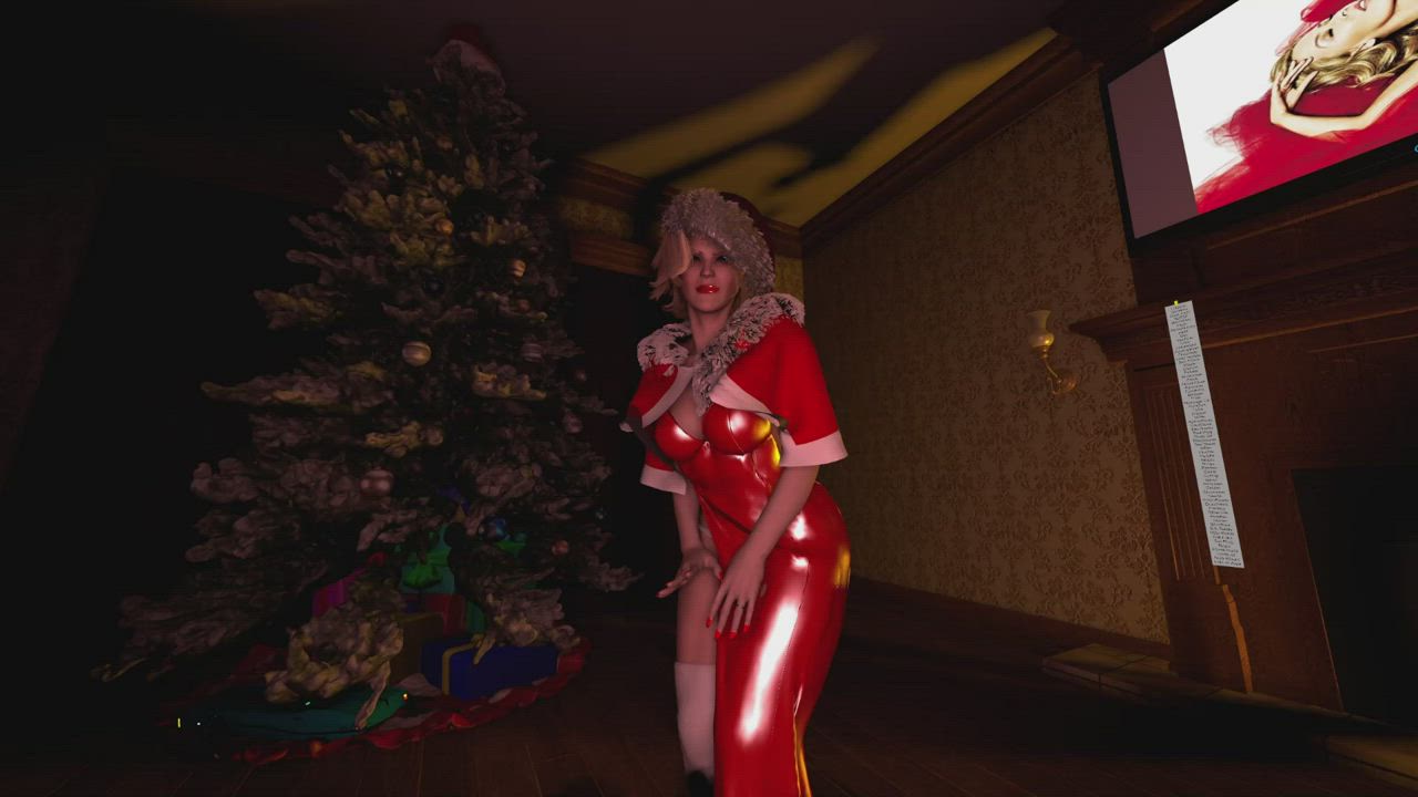 3D Christmas Dancing VR clip