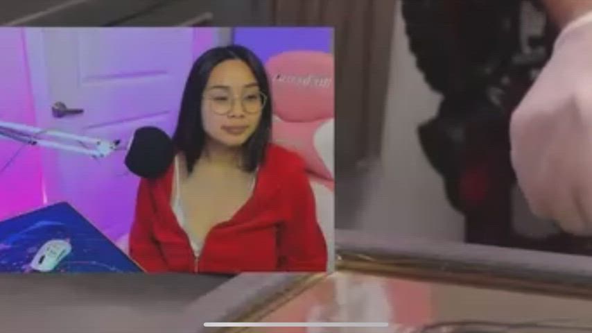 asian big tits busty cumshot gamer girl glasses huge tits perky tiktok tribute clip