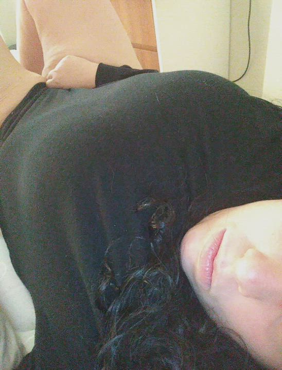 My laying down pics don't do so well but thought I would show myself before going