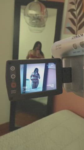 big tits camgirl latina lingerie long hair mom natural tits sensual webcam clip