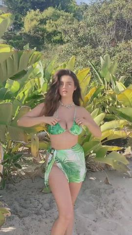 green bikini