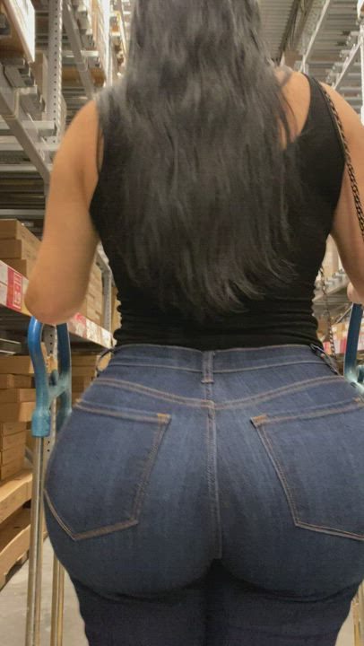 Your out shopping, picking up DIY supplies, and you see this ass swaying in front