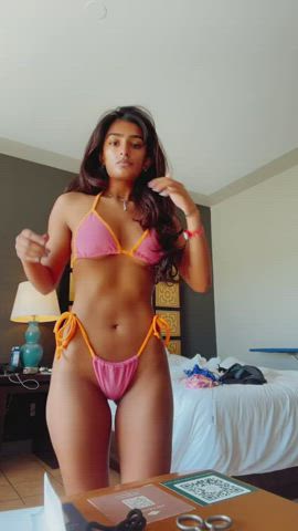 bikini desi indian teen tiktok clip