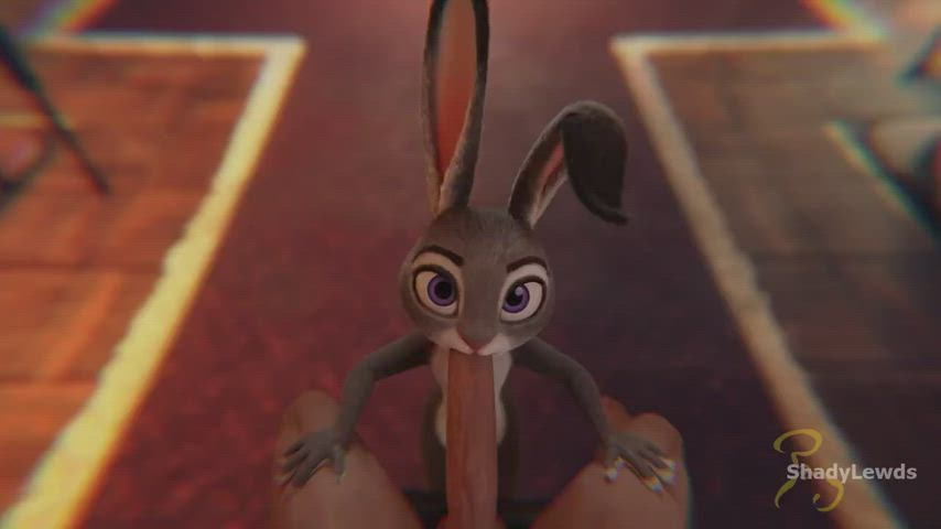 animation blowjob bunny eye contact pov clip