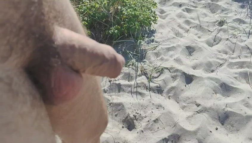 beach exhibitionism exhibitionist nudist outdoor piss public voyeur clip