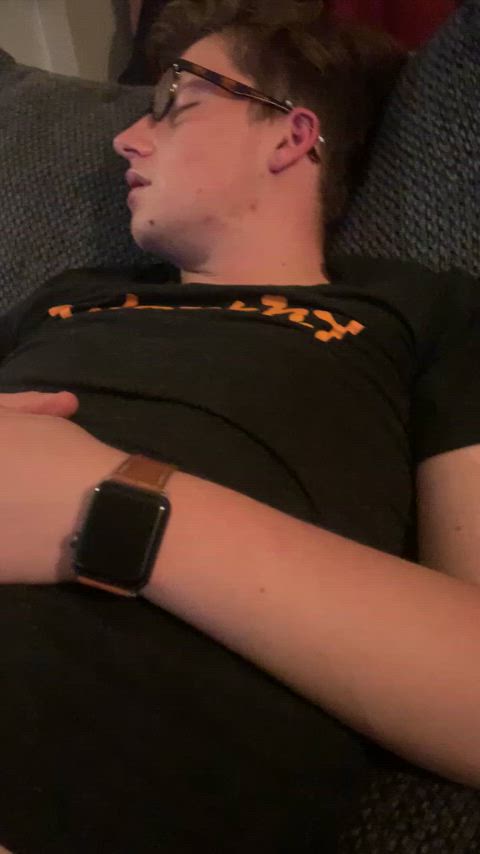 Think I can suck his cum out before he wakes up?? ๐คซ