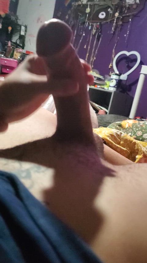 My femcock might be big, but it only needs a few fingers to cum ^~^