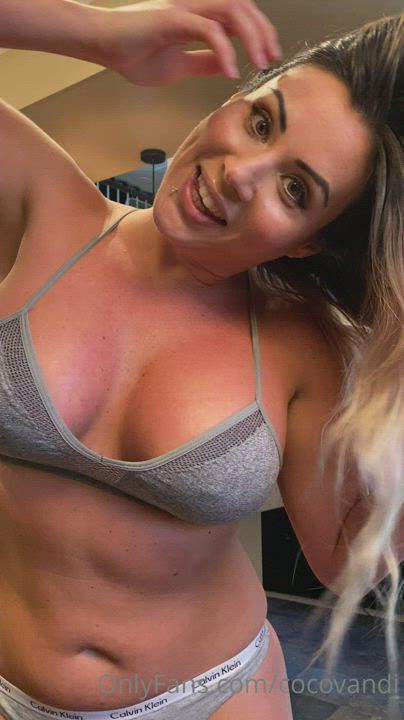 Big Tits Blonde Coco MILF Sport Step-Mom Tease clip