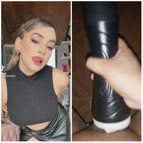 babecock celebrity cock fleshlight masturbating mexican tiktok tribbing tribute clip