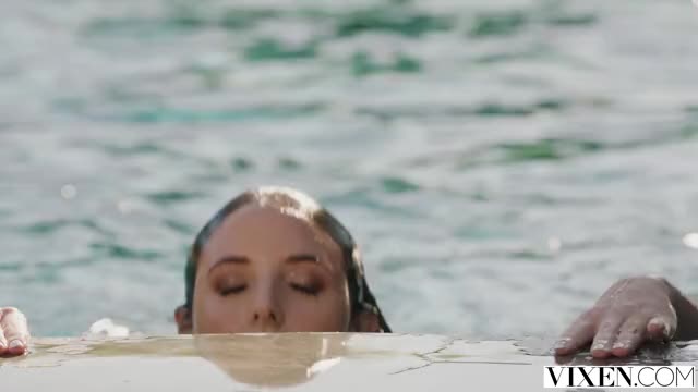 Angela White Rising From The Pool
