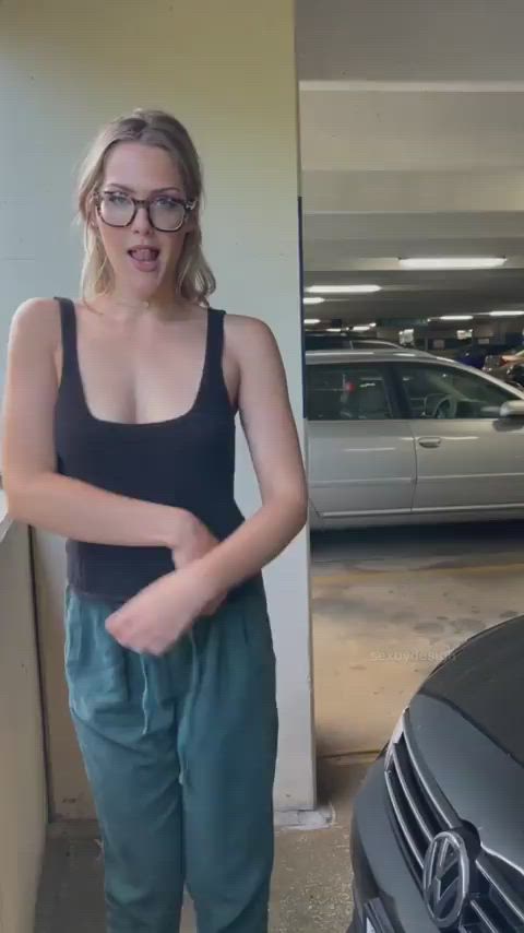 Getting naked in the public parking garage
