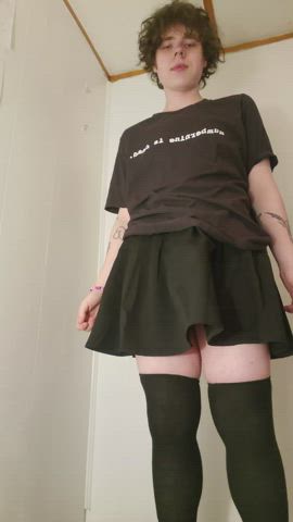 im hiding something under my skirt &gt;:3